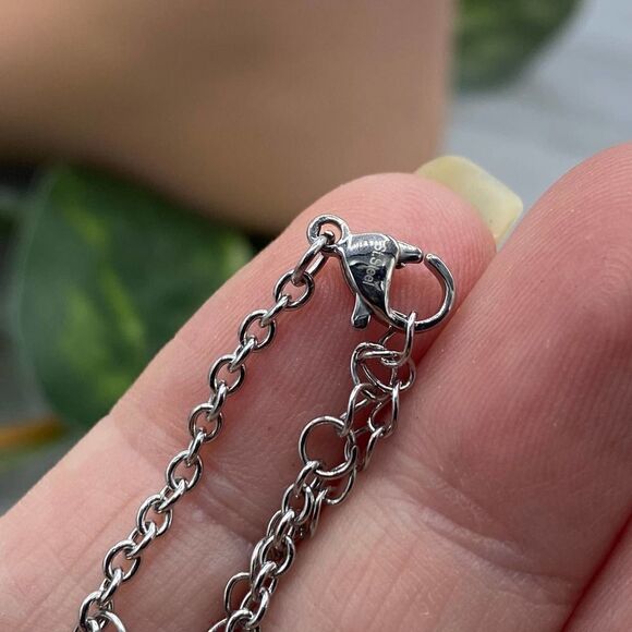 Stainless Steel Pentagram Star Anklet - Picture 3 of 4